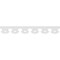 Ekena Millwork Gulliver Architectural Grade PVC Running Trim, 6"H x 5/8"P x 48"L RUNP06X0625X48GUL - alternate 2